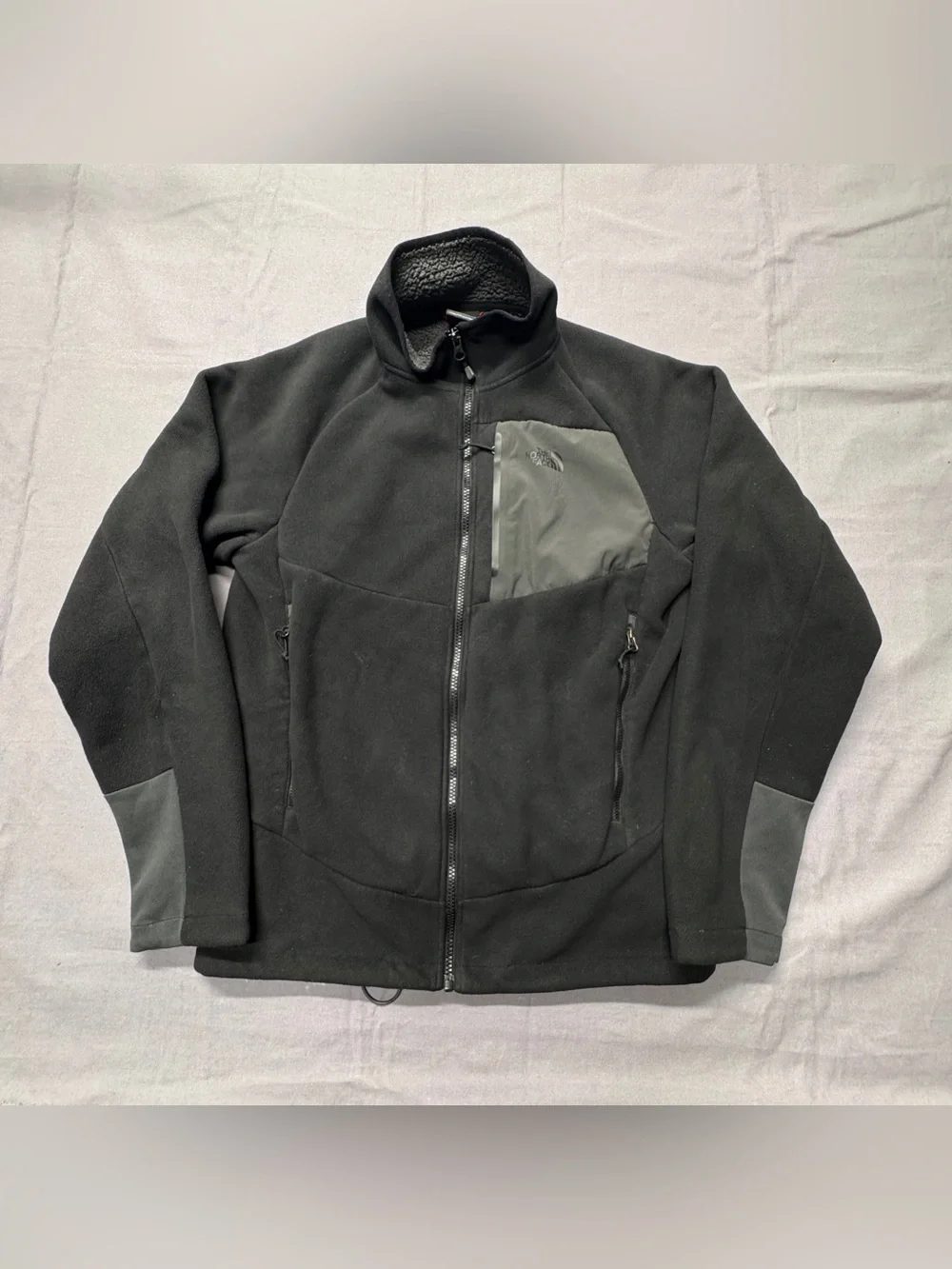 The North Face Jacket Mens Medium Black Chimborazo Sherpa Lined Full Zip Fleece